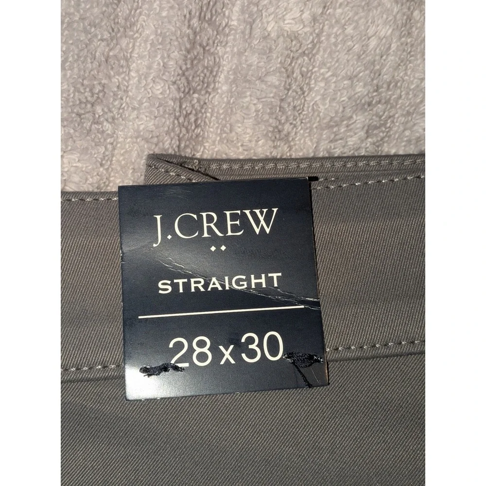 J. Crew Straight Fit Mens Pants 28x30 Gray Casual Chinos Trousers‎ NWT $98
